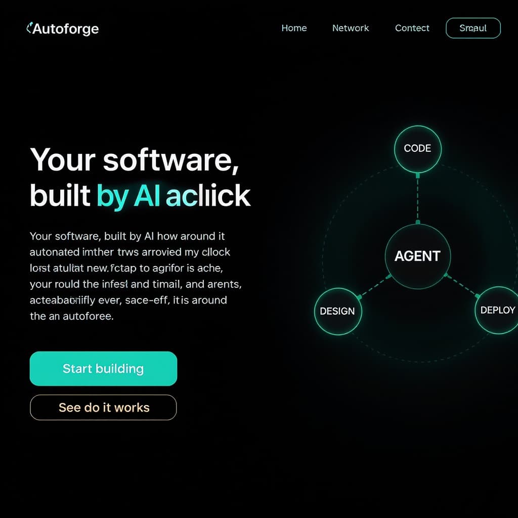 Autoforge landing site screenshot 1